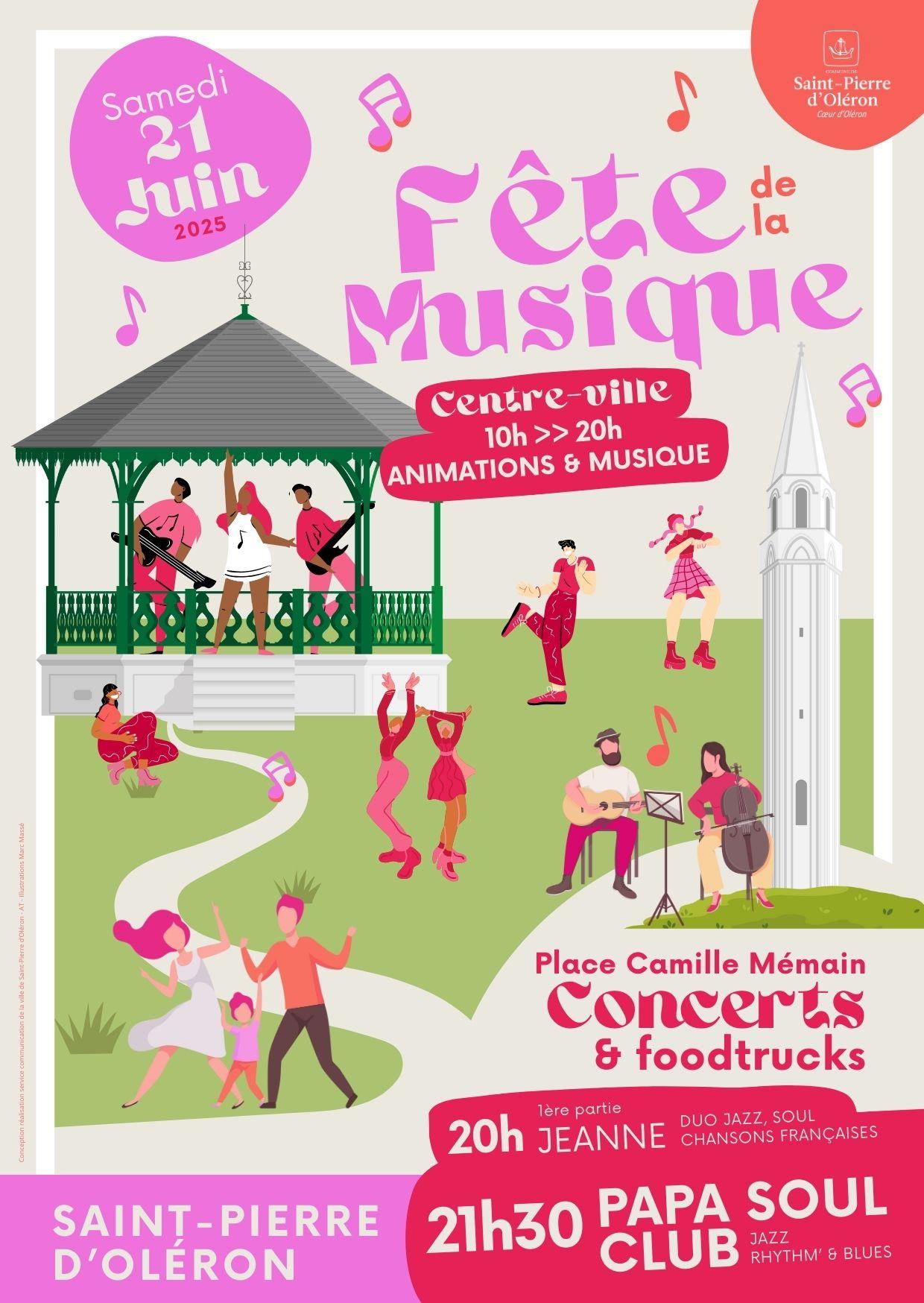 Flyer fete de la musique 2025 recto